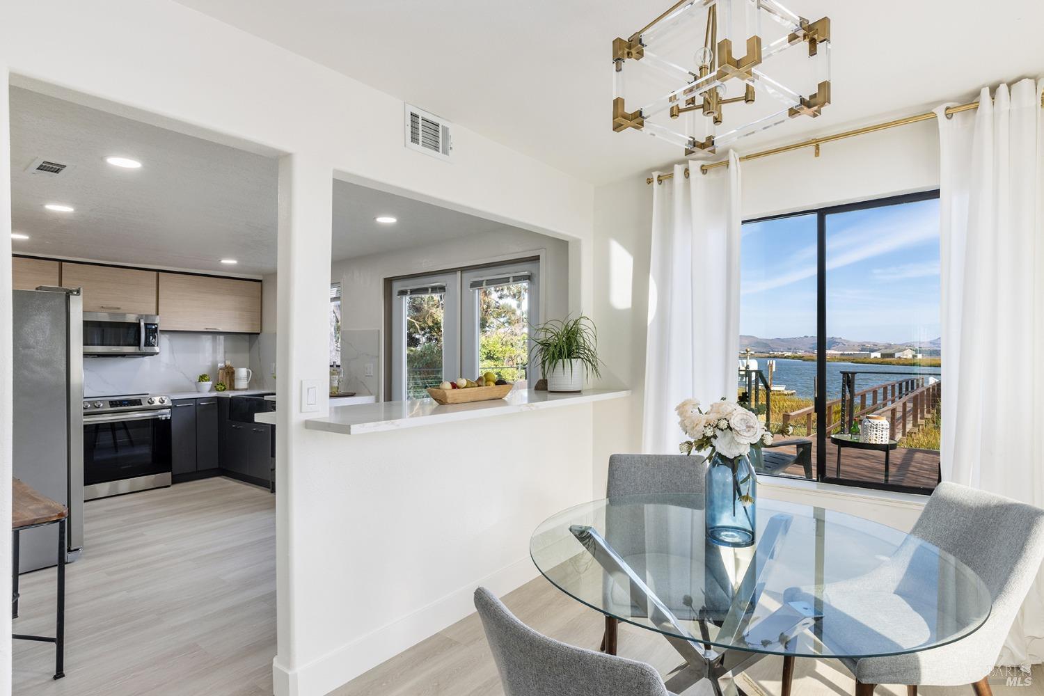 1720 Milton Road Napa, CA 94559 - Photo 13 of 34 Open up the kitchen and the party to the River