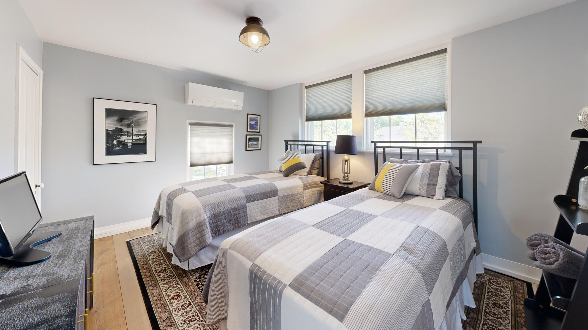 75 Court Street Belfast, ME 04915 - Photo 58 of 94 Bedroom #2 w/ Heat Pump & Custom Shades
