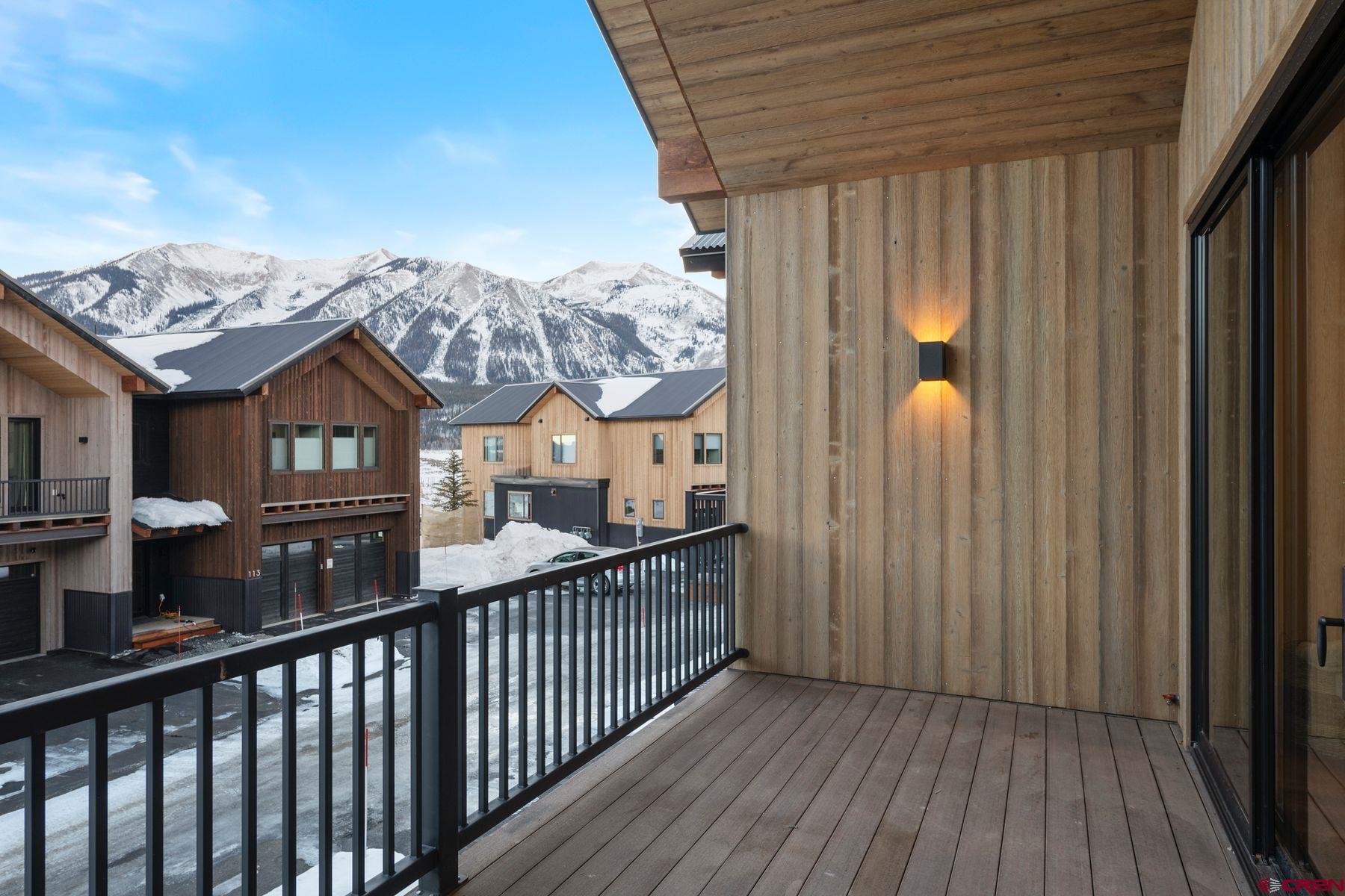 180 Elk Valley Road, Unit 116 Crested Butte, CO 81224 - Photo 7 of 26 a view of city from balcony