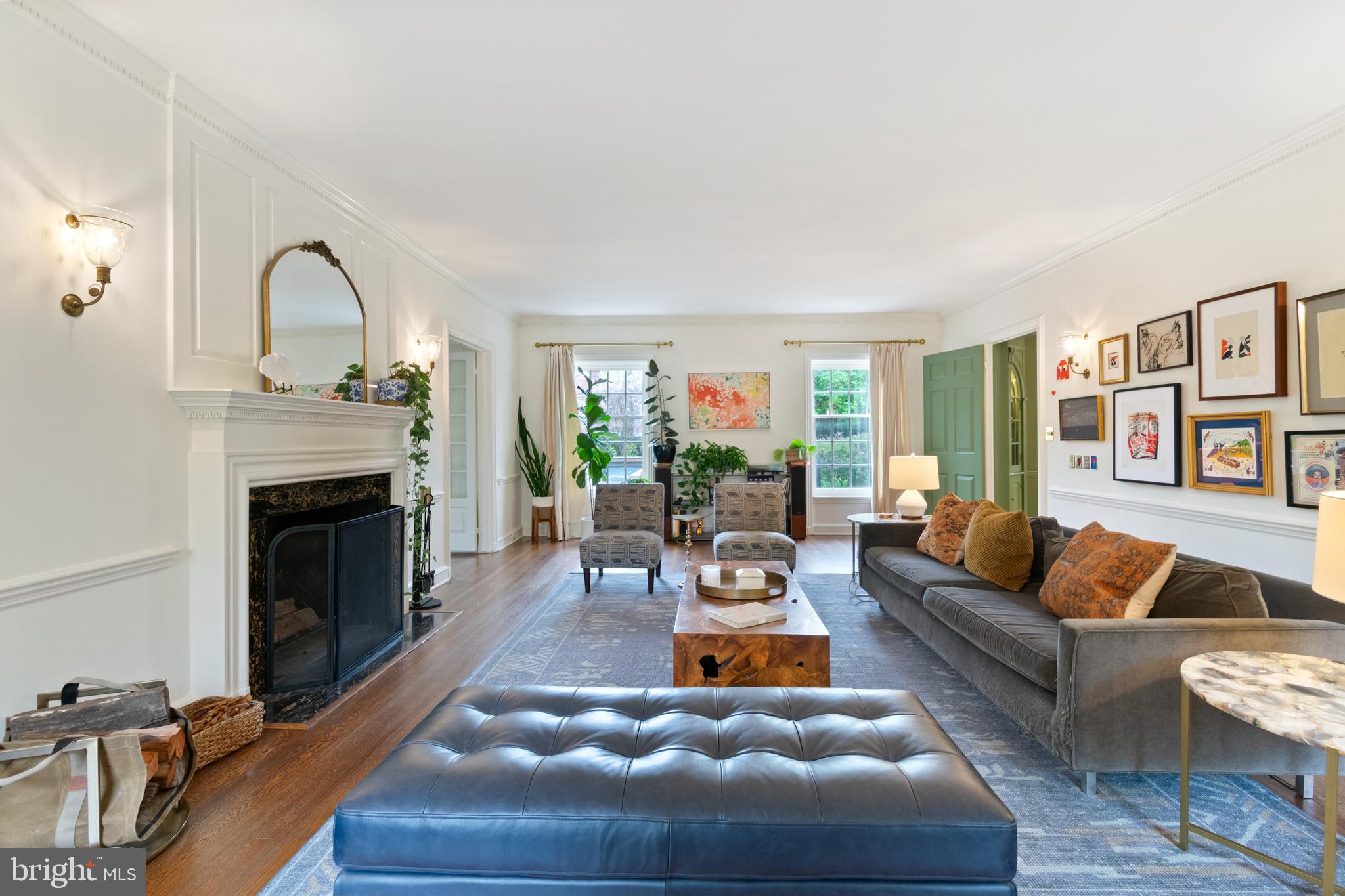 211 Lambeth Road Baltimore, MD 21218 - Photo 27 of 55 a living room with furniture fireplace and window