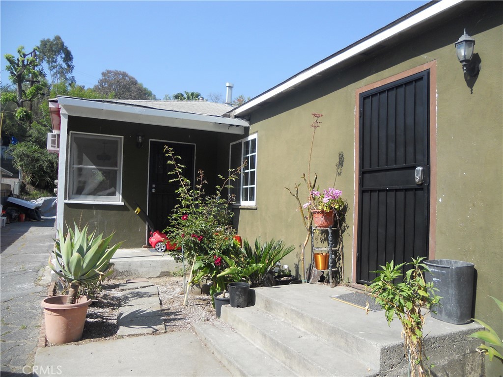 a front view of a house