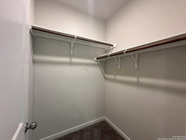 a close view of closet