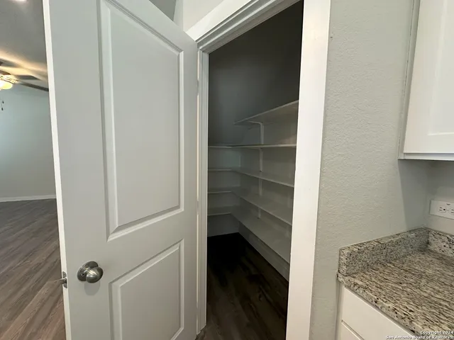 a view of storage and utility room in a house