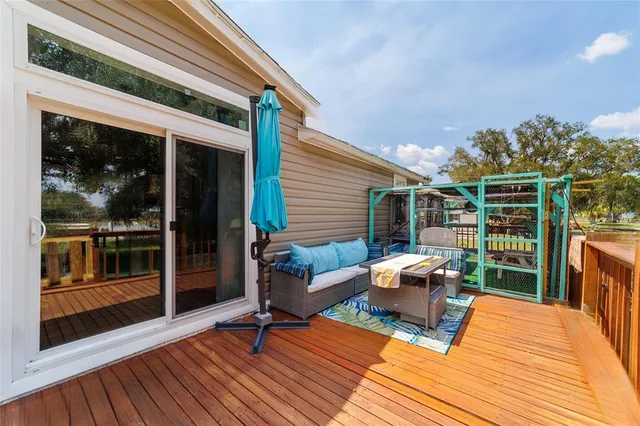 a view of a garden with a bench