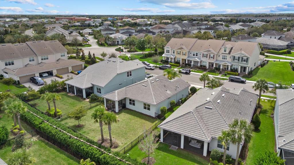 3310 Chestertown Loop Bradenton, FL 34211 - Photo 38 of 71 an aerial view of multiple houses with a big yard