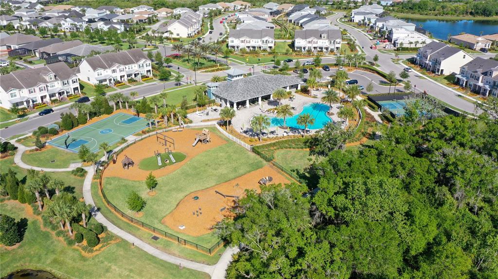 3310 Chestertown Loop Bradenton, FL 34211 - Photo 60 of 71 an aerial view of a swimming pool and outdoor space