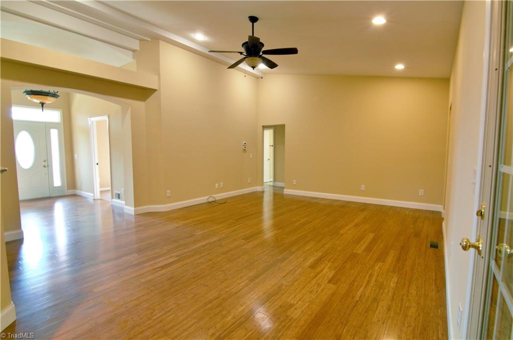 293 Winding Ridge Lane Lexington, NC 27292 - Photo 13 of 27 Living room with half vault and Bamboo flooring