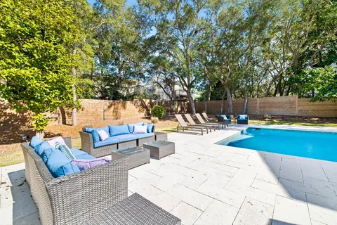 a view of a house with a patio