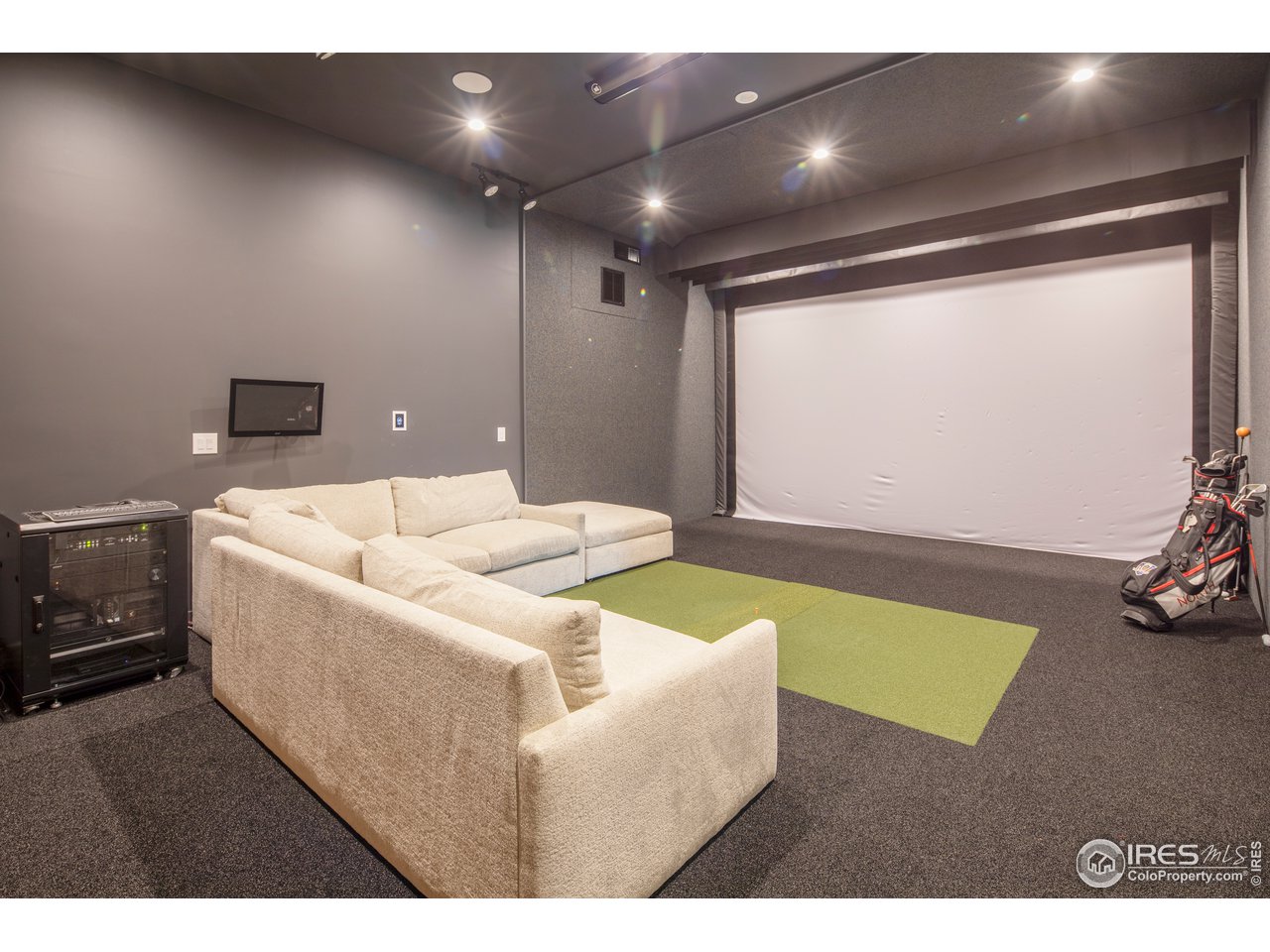 804 Euclid Avenue Boulder, CO 80302 - Photo 32 of 40 State of the Art Golf Simulator and full size Movie Screen