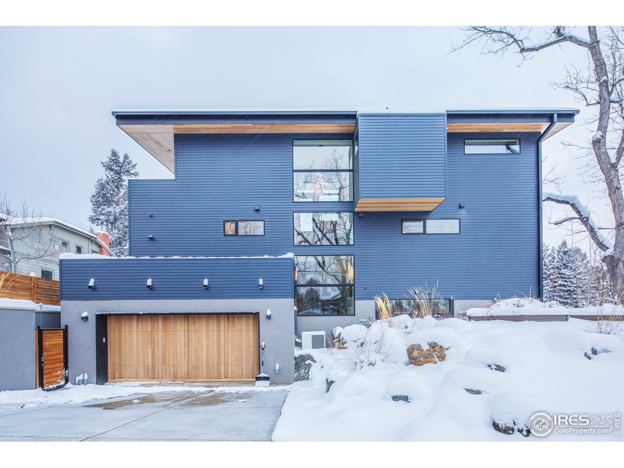 804 Euclid Avenue Boulder, CO 80302 - Photo 4 of 40 Rear Elevation w/2 car garage & heated driveway