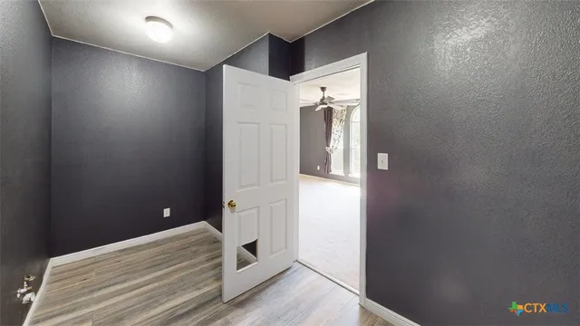 a view of an empty room