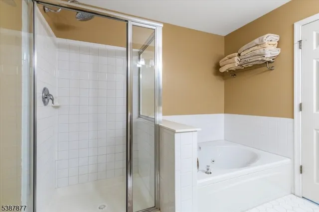 a view of a balcony with wooden floor