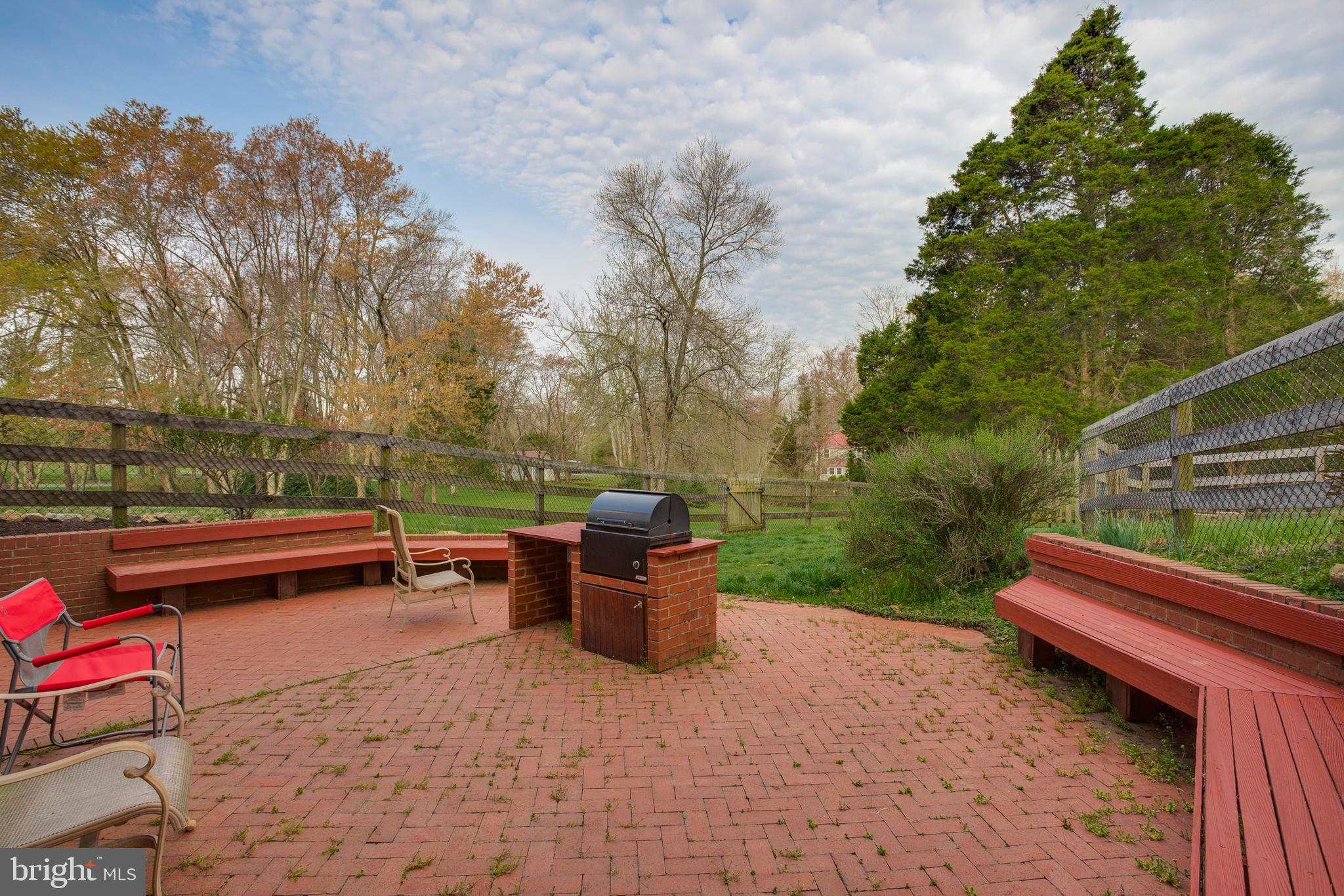 8564 Opal Road Warrenton, VA 20186 - Photo 35 of 42 Lower patio with built in gas grill and benches