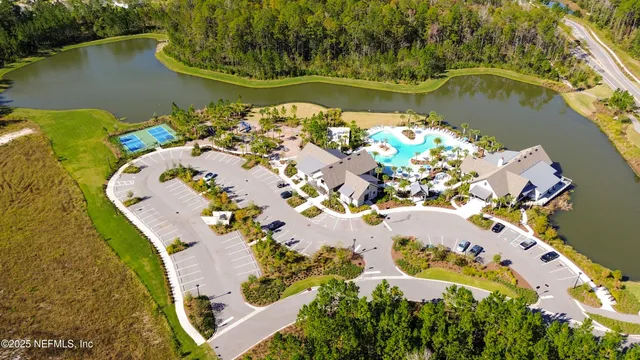 a view of park with swings