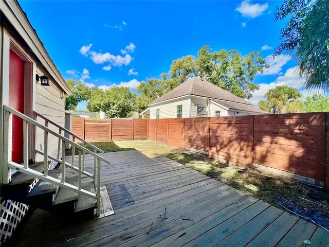 a view of deck with patio