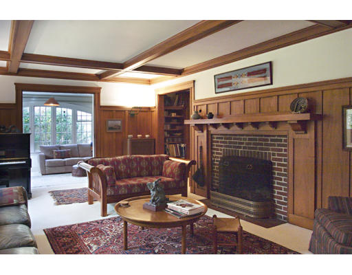 22 Lakeview Road Winchester, MA 01890 - Photo 5 of 12 a living room with furniture a fireplace and a flat screen tv