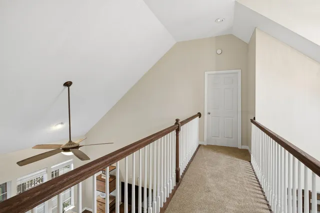 a view of a hallway with window