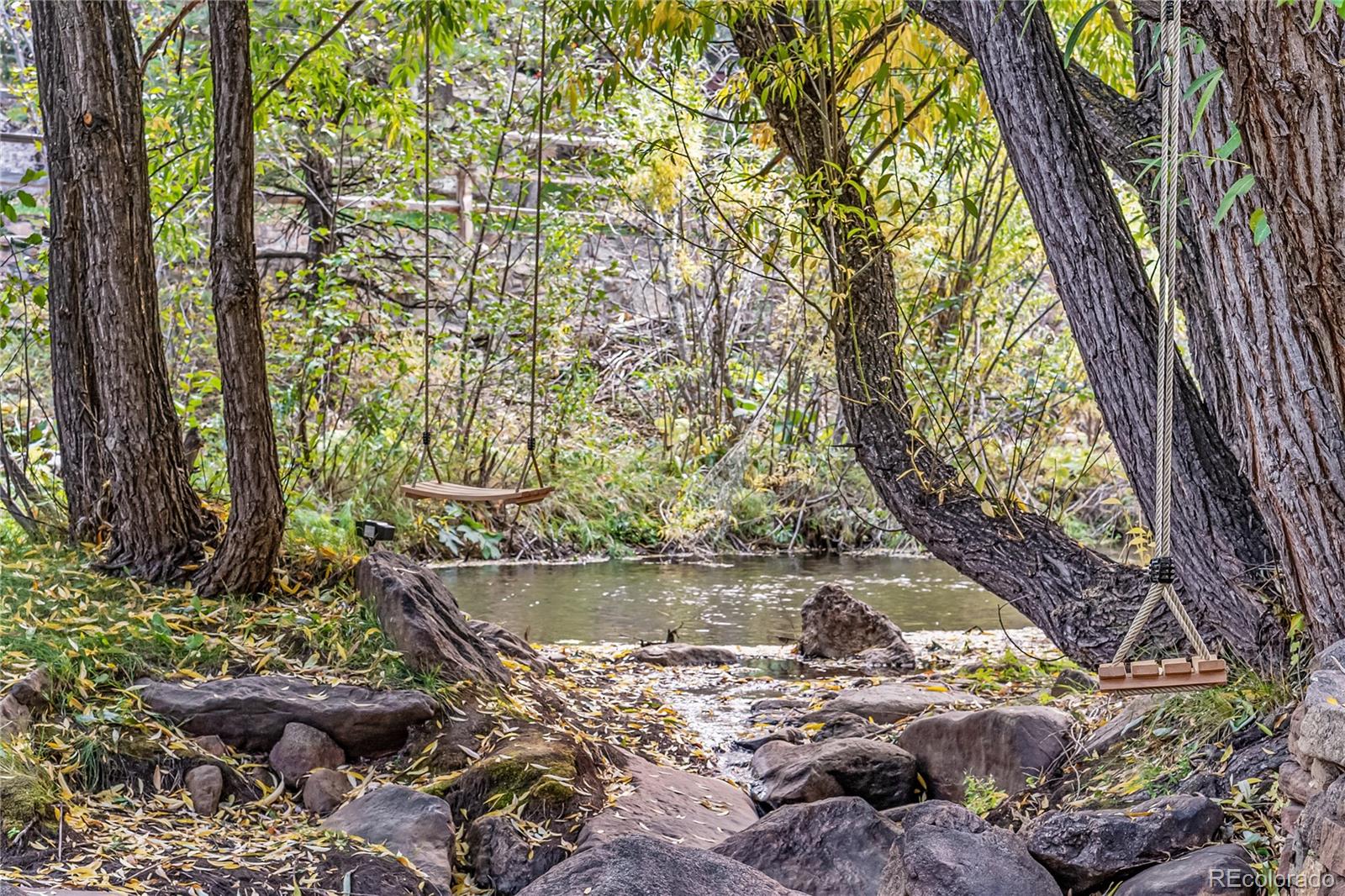 30403 Upper Bear Creek Road Evergreen, CO 80439 - Photo 38 of 40 a backyard of a house with lots of green space