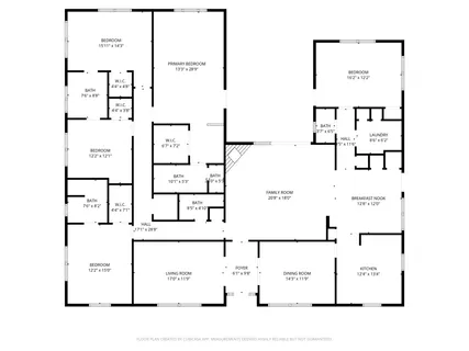 a picture of a floor plan