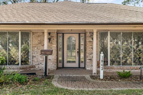 a front view of a house
