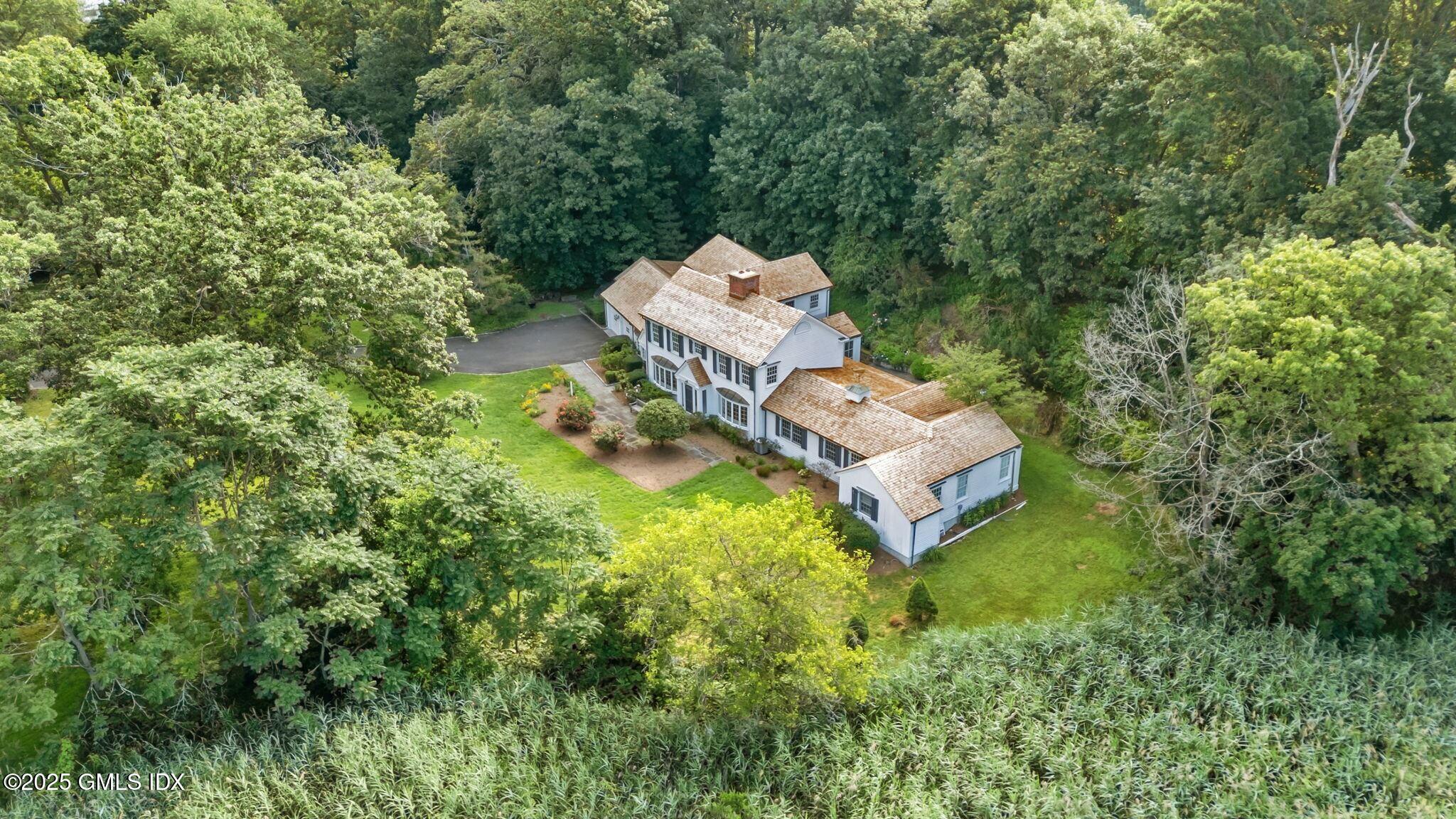 177 Indian Head Road Riverside, CT 06878 - Photo 27 of 30 Aerial of New Cedar Roof