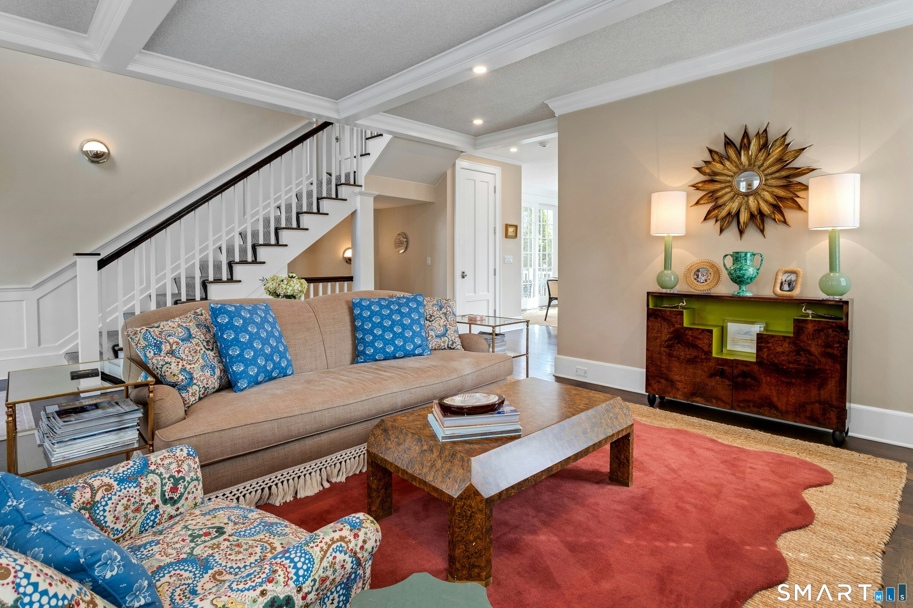 45 Jelliff Mill Road, Unit 45 New Canaan, CT 06840 - Photo 6 of 36 a living room with furniture and a fireplace