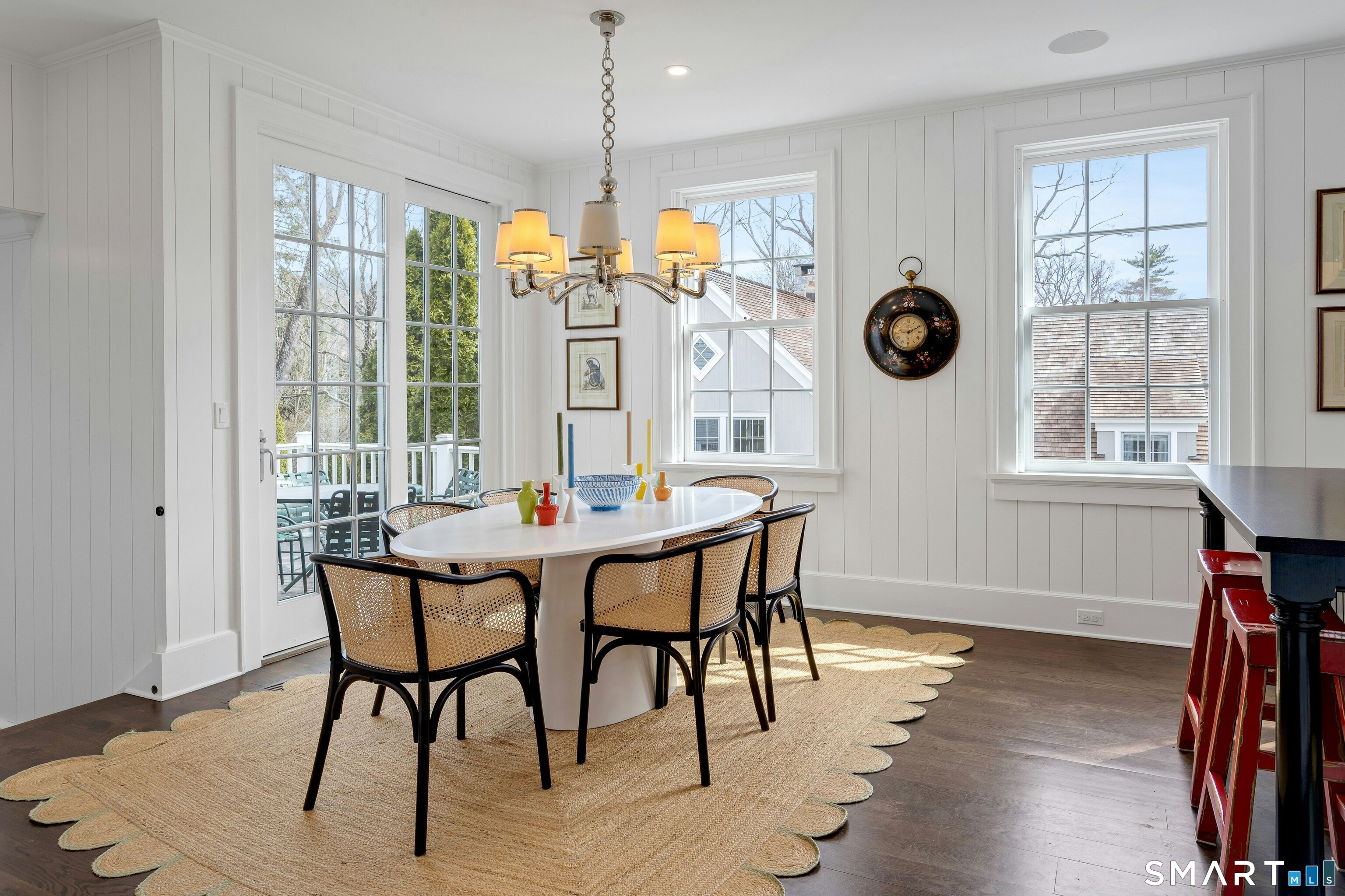 45 Jelliff Mill Road, Unit 45 New Canaan, CT 06840 - Photo 8 of 36 a view of a dining room with furniture window and wooden floor