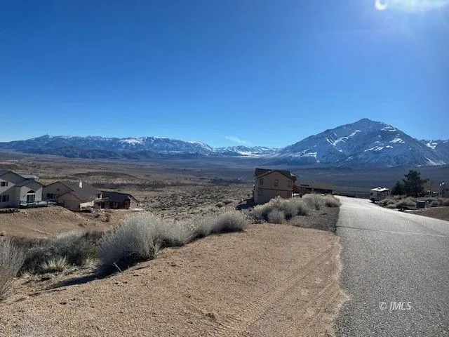 a view of terrace and mountain view