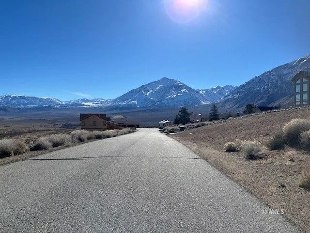 a view of a mountain with a outdoor space