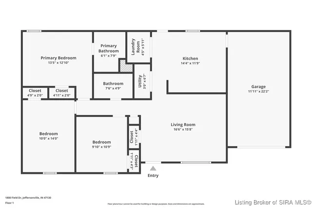 $1,785 | 1800 Field Drive, Jeffersonville, IN 47130
