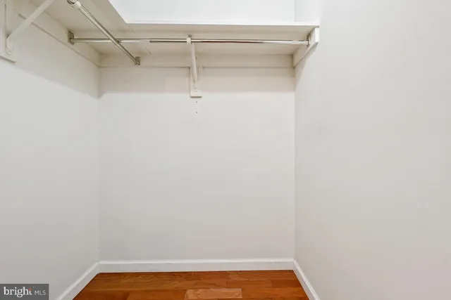 a view of a livingroom with wooden floor
