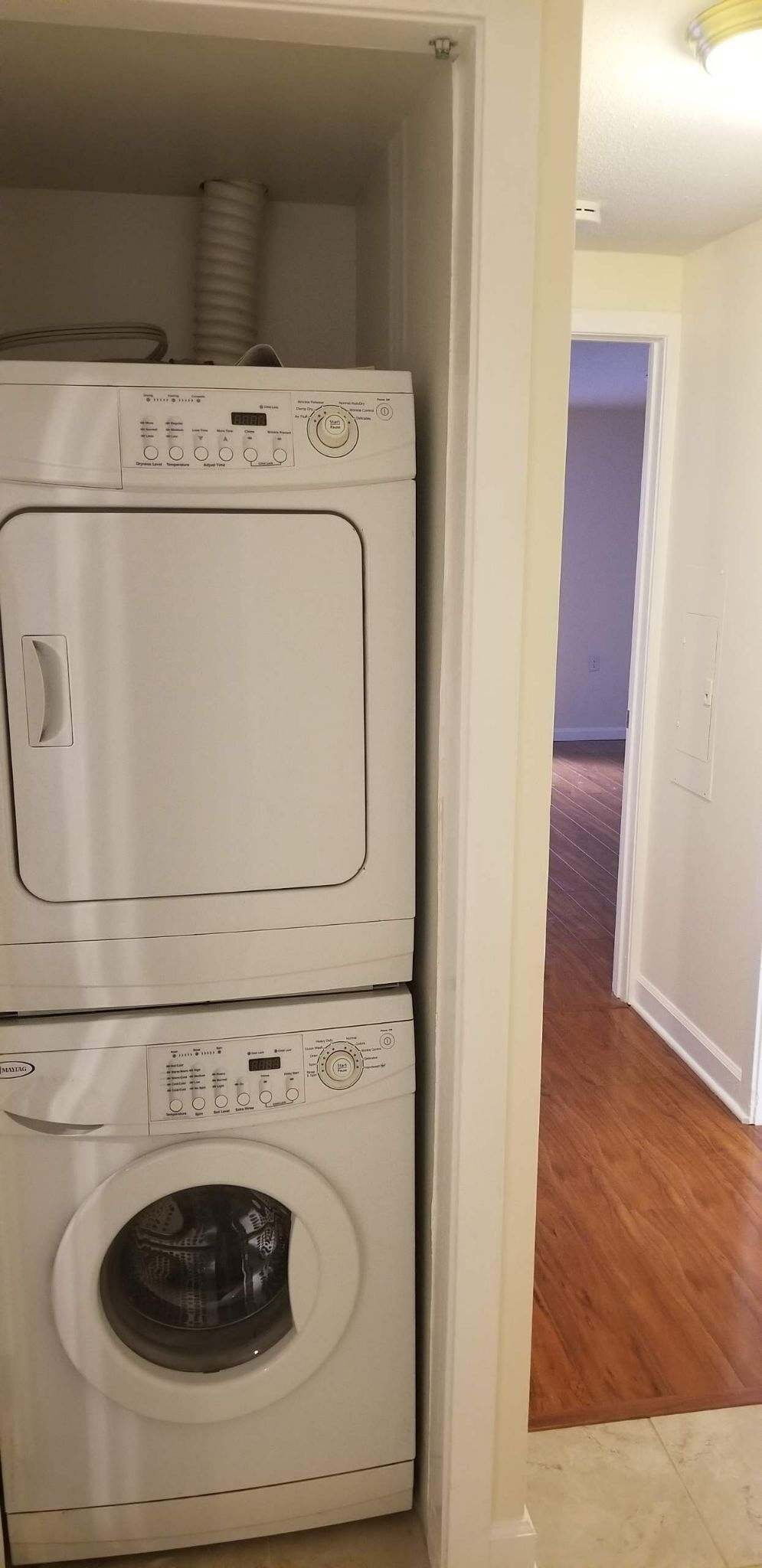 51 Brook Street, Unit 5A Naugatuck, CT 06770 - Photo 7 of 15 a utility room with dryer and washer