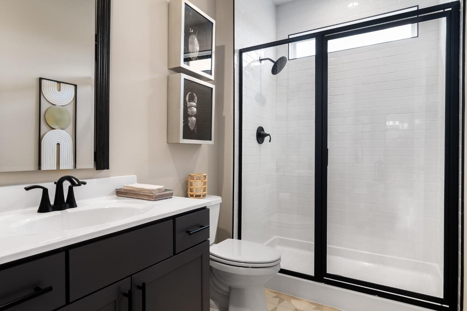 8772 Potomac Way Lowell, IN 46356 - Photo 18 of 22 a bathroom with a sink and a mirror