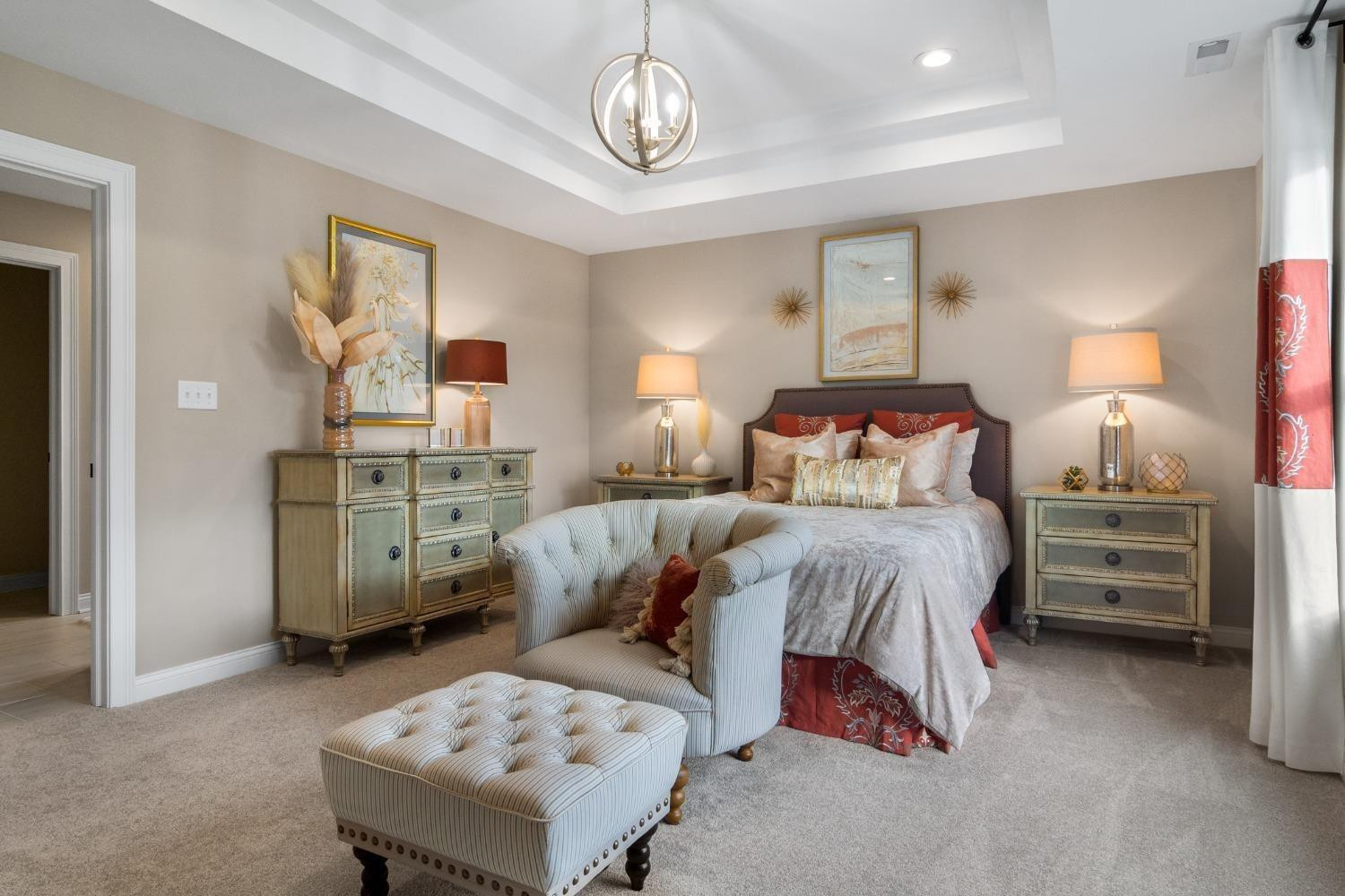 8772 Potomac Way Lowell, IN 46356 - Photo 20 of 22 a bedroom with a bed and furniture