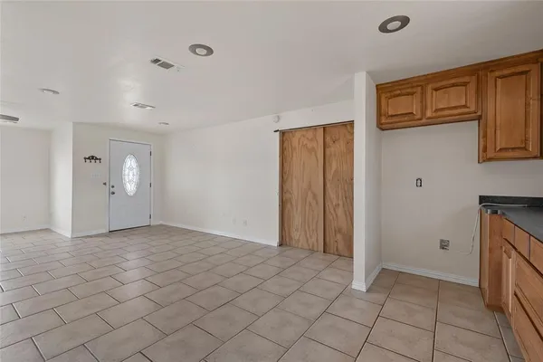 a view of an empty room