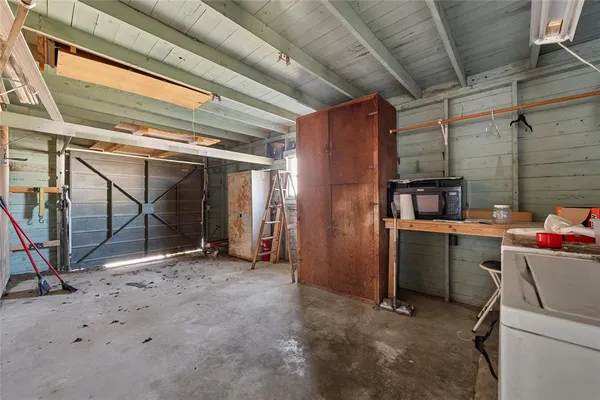 a view of storage and utility room
