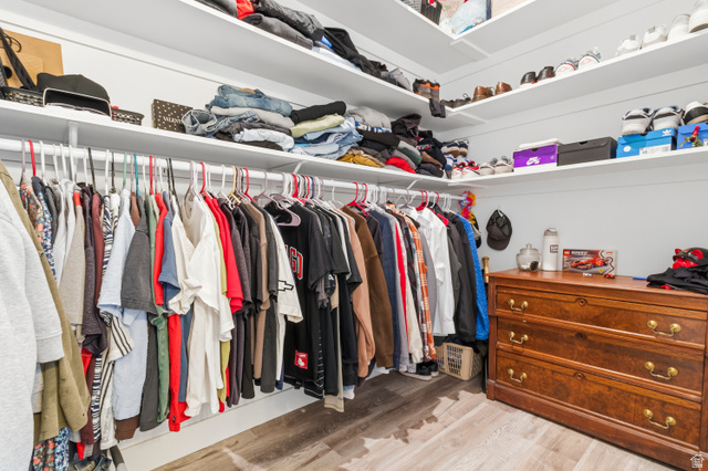 886 North 300th East Spring City, UT 84662 - Photo 23 of 40 Walk in closet featuring light wood-style flooring