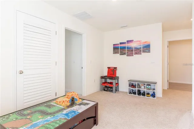 a children room with toys