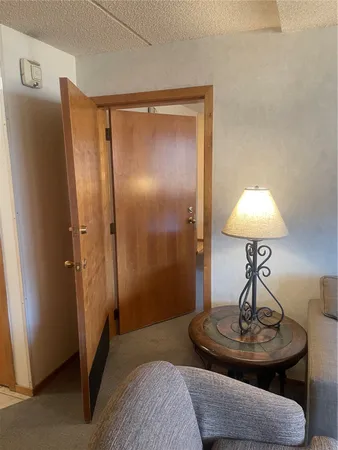 a view of livingroom with hallway