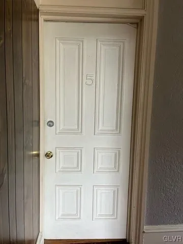 a view of front door