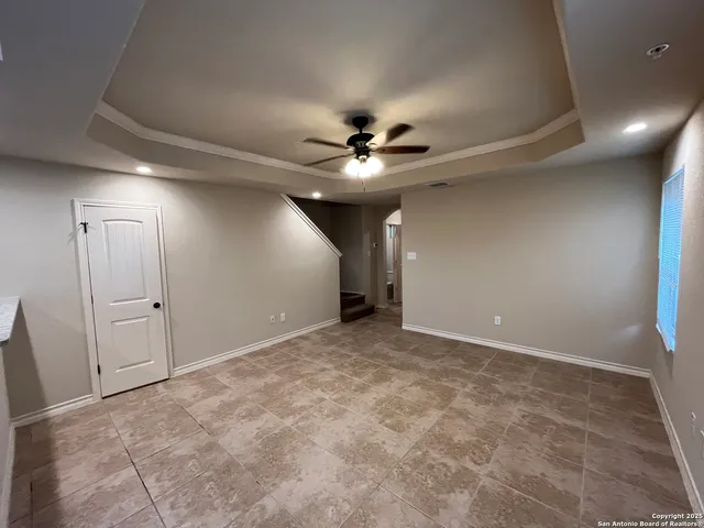 a view of an empty room