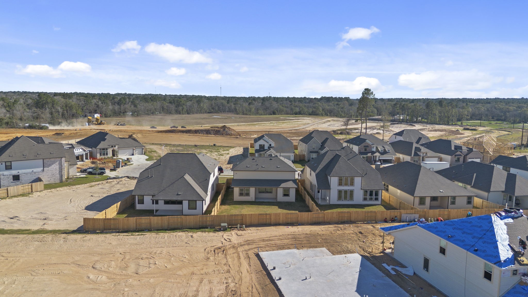 24218 Dewey Trail Magnolia, TX 77355 - Photo 35 of 38 a view of a house with outdoor space and ocean view
