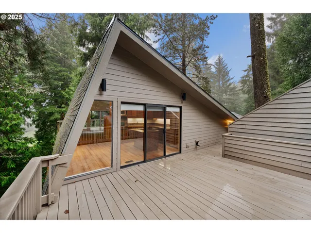 a view of outdoor space and deck