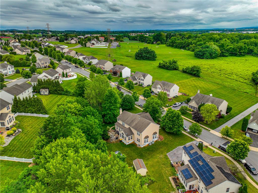 138 Clover Hollow Road Easton, PA 18045 - Photo 88 of 95 An aerial perspective reveals a harmonious community nestled against lush, open fields.