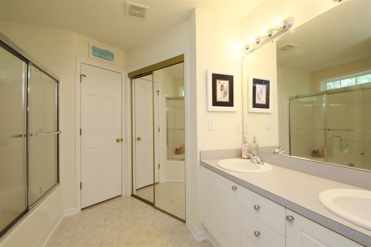 2412 Pumpkin Ridge Way Raleigh, NC 27604 - Photo 20 of 30 Large Master Bathroom with tub/shower, dual vanity and walk in closet Master Bath/Spa