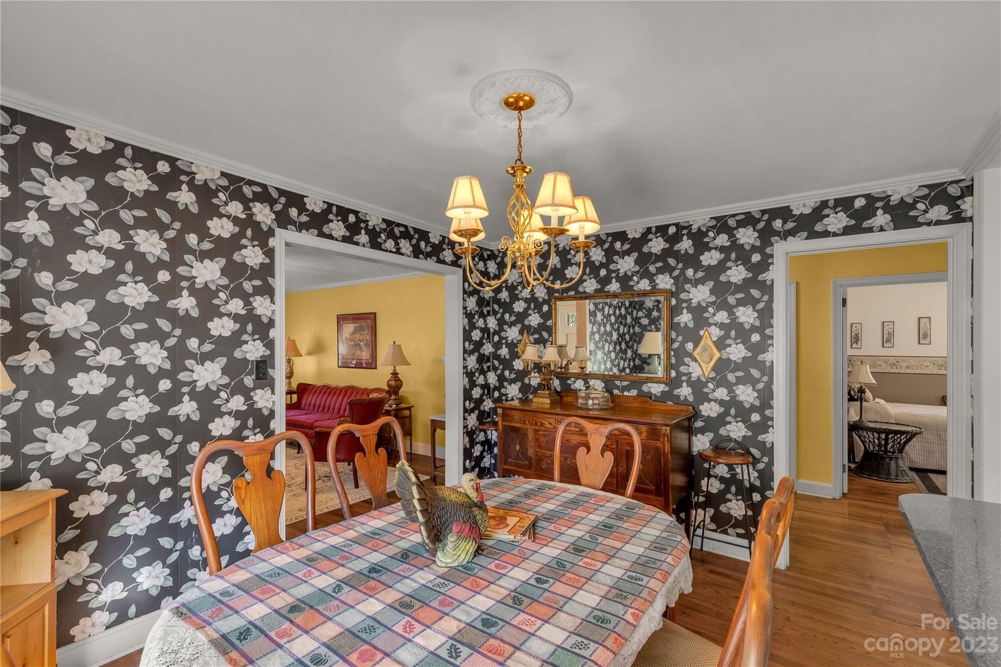 401 Gillsbrook Road Lancaster, SC 29720 - Photo 9 of 27 a view of a dining room with furniture and chandelier