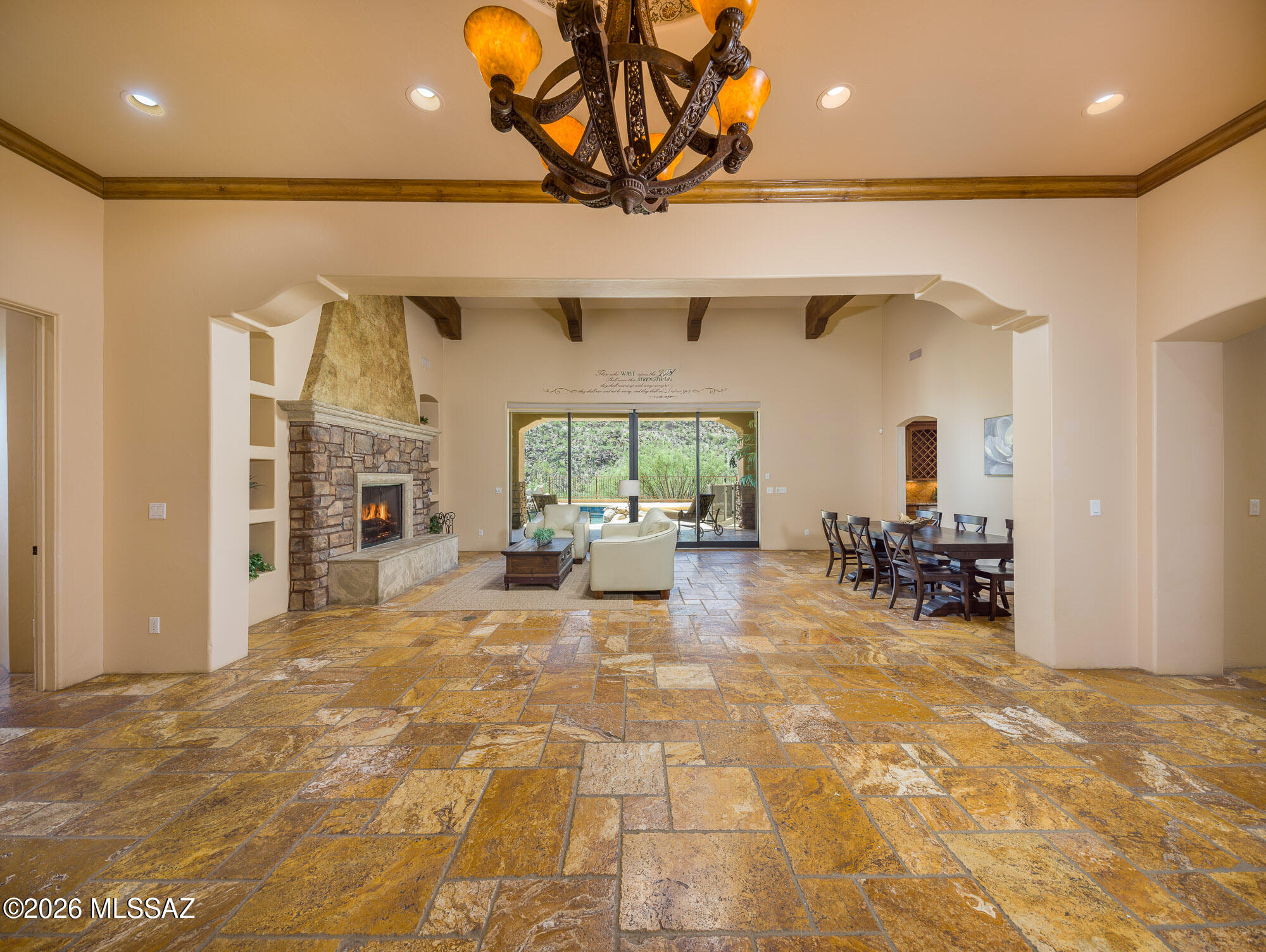 14225 North Rocking Ridge Court Marana, AZ 85658 - Photo 6 of 51 Foyer to formal living and formal dining