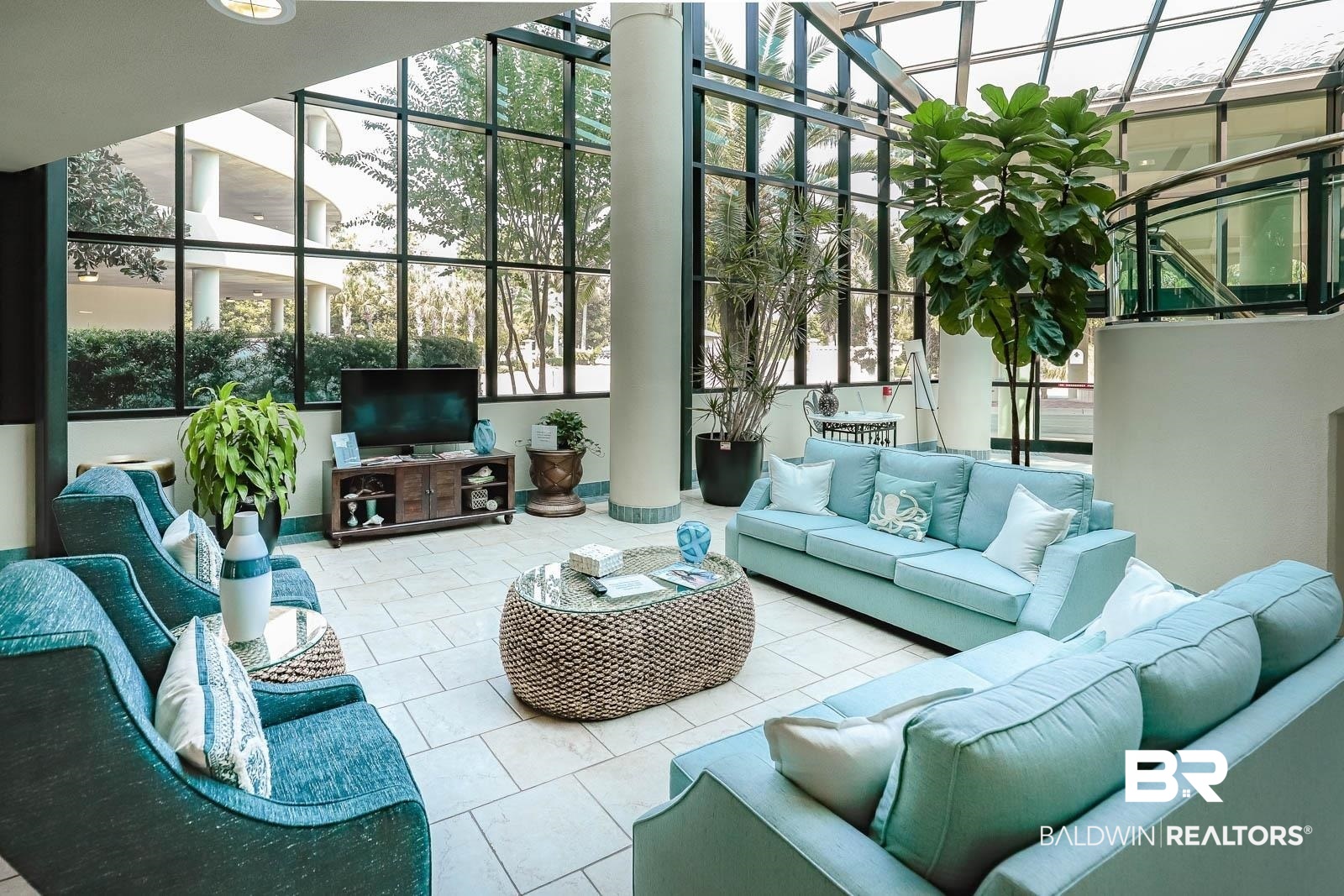 27580 Canal Road, Unit 1429 Orange Beach, AL 36561 - Photo 43 of 45 Building lobby featuring a sunroom