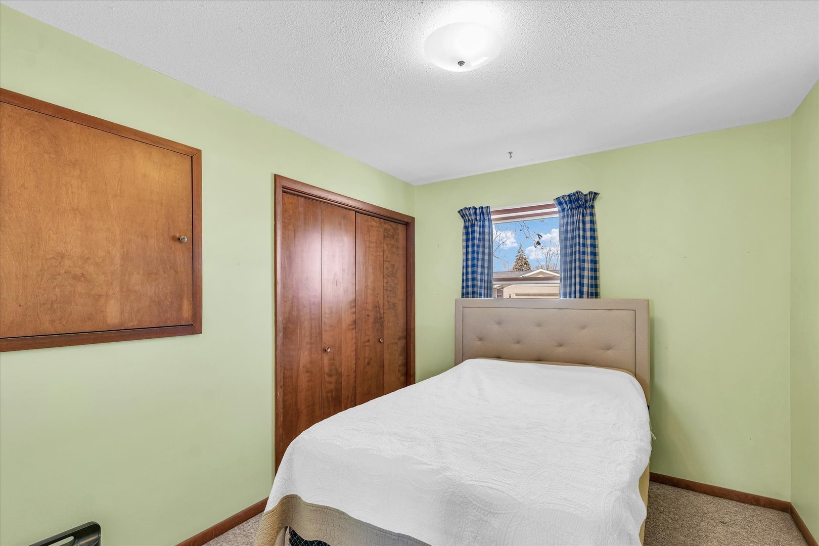 586 Hazelcrest Place Rantoul, IL 61866 - Photo 29 of 47 a bed room with a bed and mirror