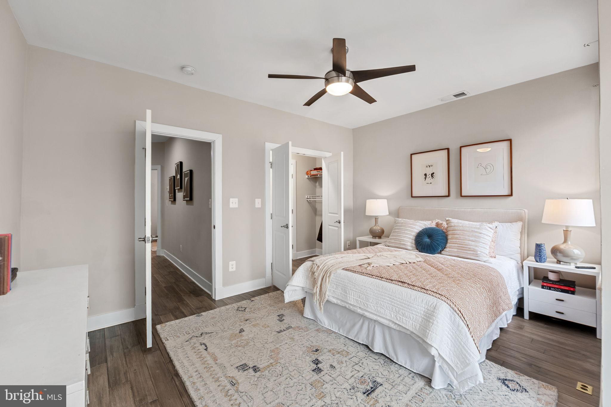 113 R Street Northeast Washington, DC 20002 - Photo 19 of 46 Serene bedroom with modern elegance.